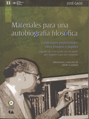 cover image of Materiales para una autobiografía filosófica